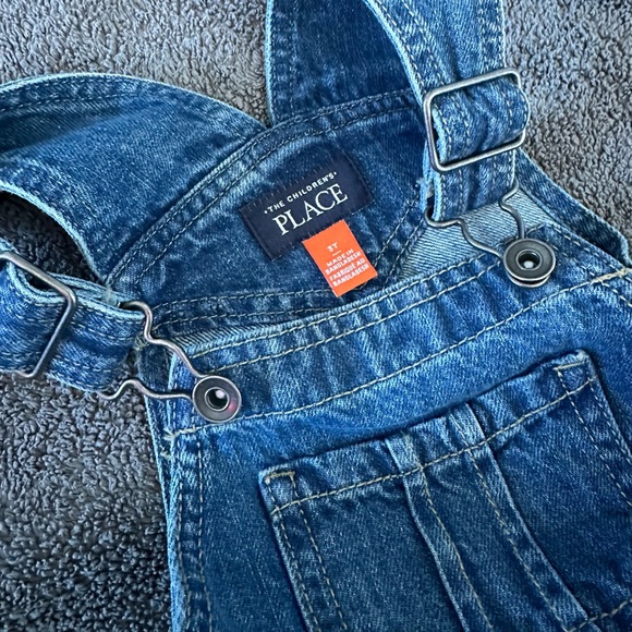 The Children’s Place Toddler Denim Short Overalls - 3T - Picture 4 of 4